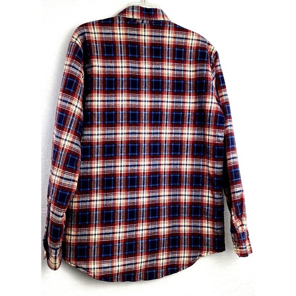 Vintage Ryan Keith Mens Quilted Flannel Button Up Shirt Red Sz:M. 90’s Grunge - Picture 4 of 9